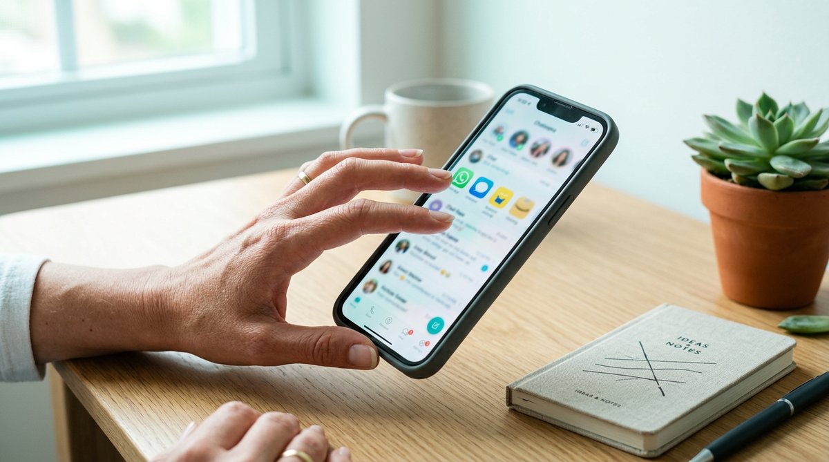 スマホでAIチャットアプリを比較するイメージ